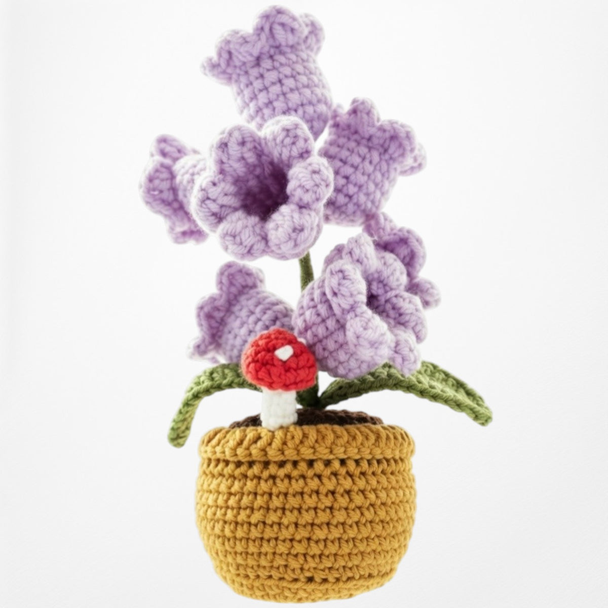 Purple Lily of the Valley - Crochet Flower Night Light