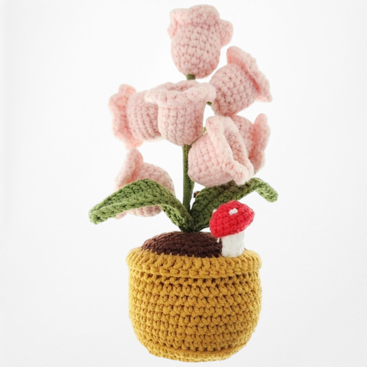 Pink Lily of the Valley - Crochet Flower Night Light