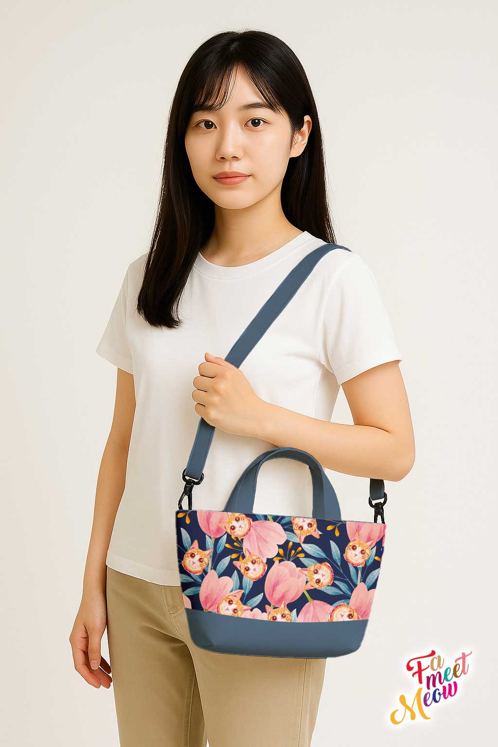 2-Way Tote Bag - Tulips