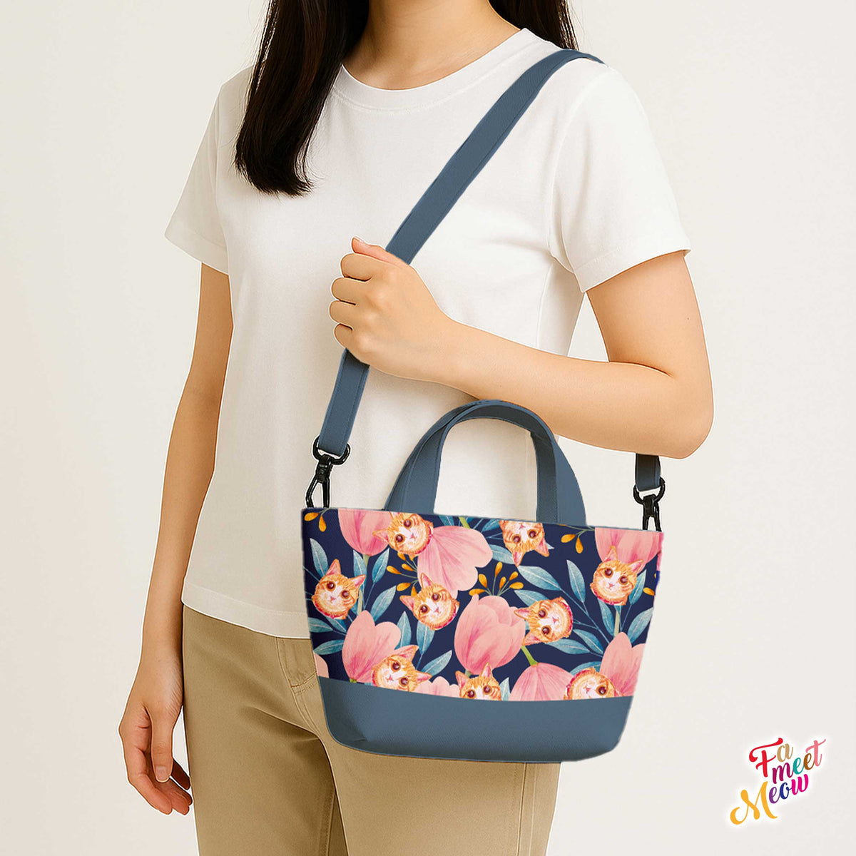 2-Way Tote Bag - Tulips