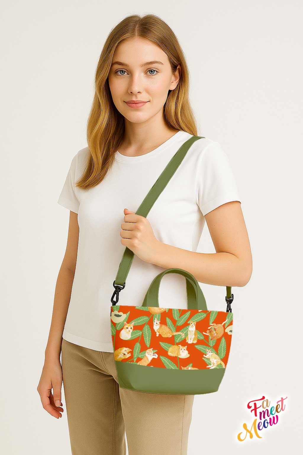 2-Way Tote Bag - Bamboo Leaves