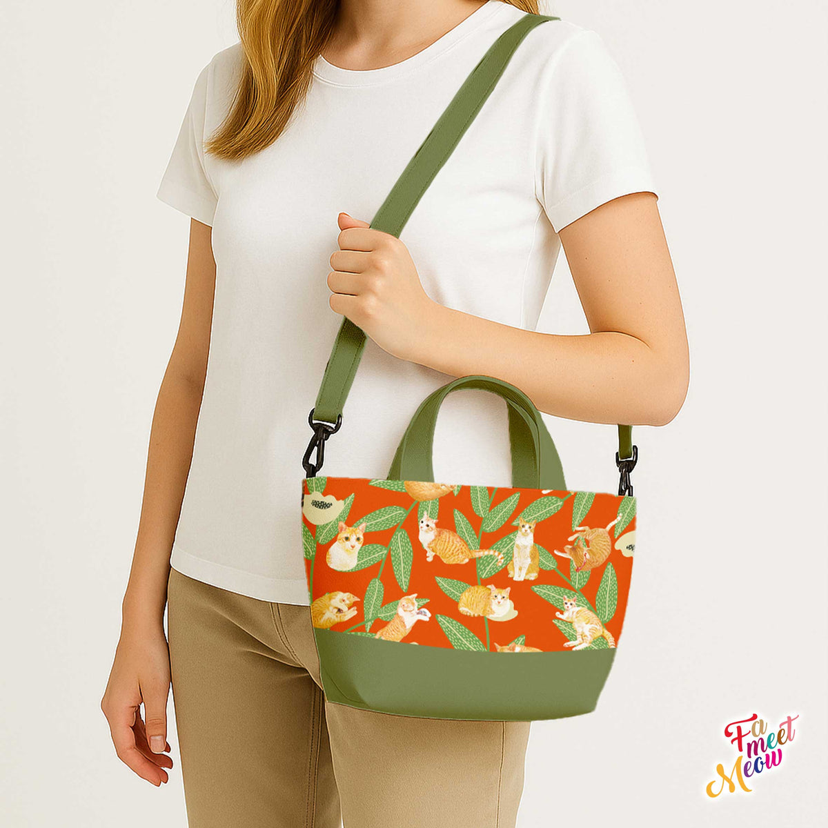 2-Way Tote Bag - Bamboo Leaves