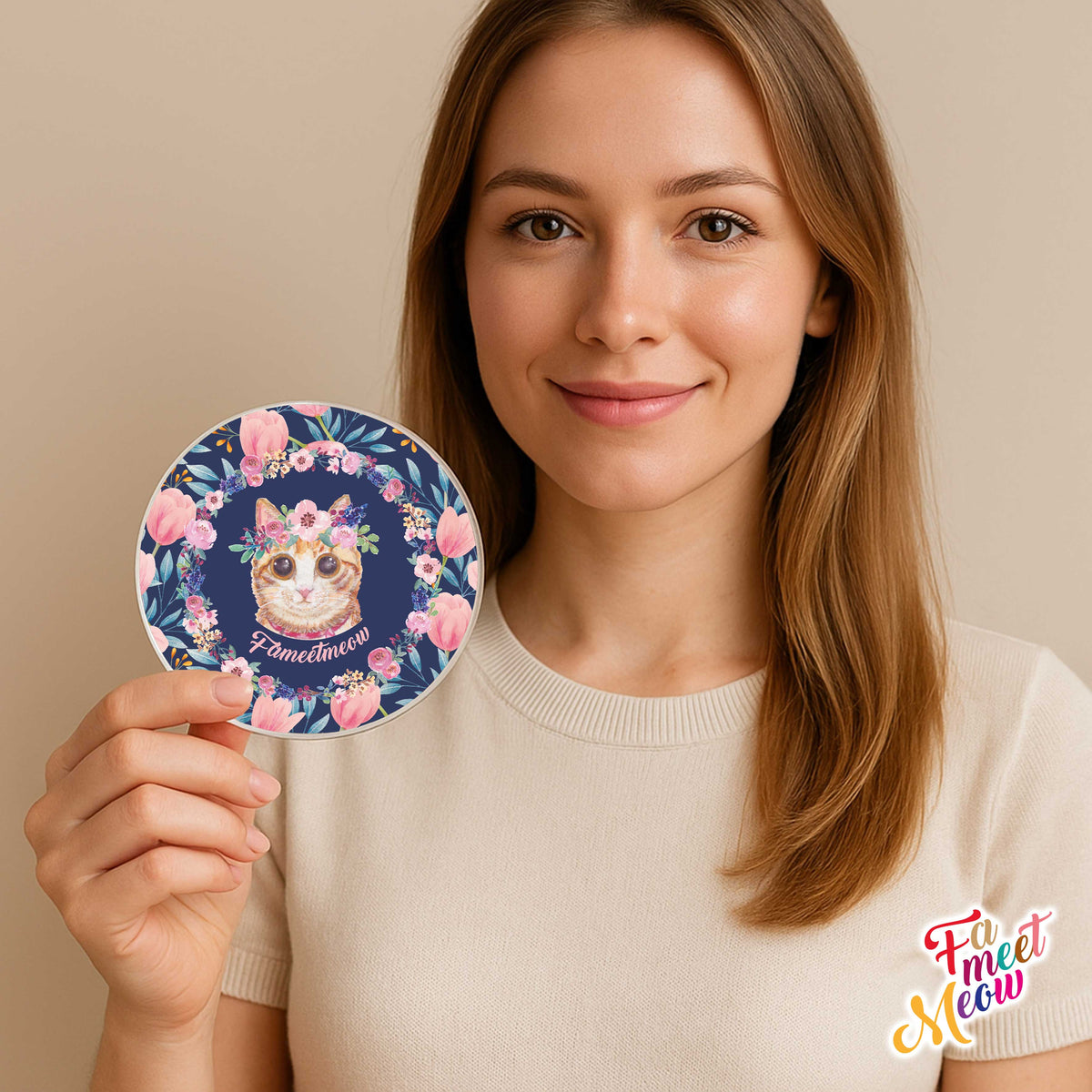 Acrylic Coaster - Tulips