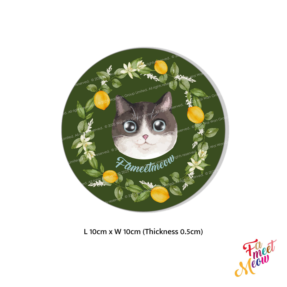 Acrylic Coaster - Lemon