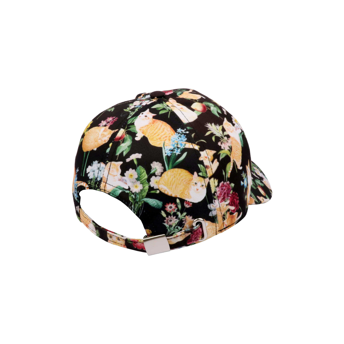 Baseball Cap - Floral (Black)
