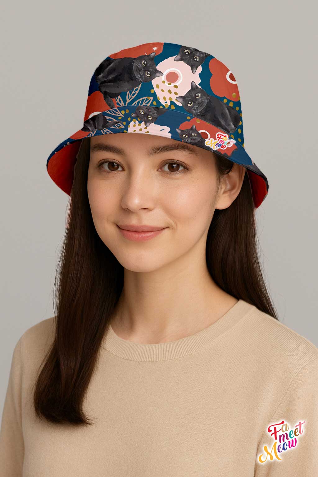 Double-sided Bucket Hat - Bunga Raya