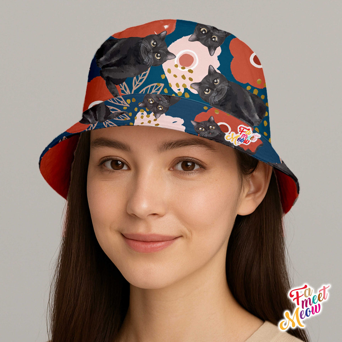 Double-sided Bucket Hat - Bunga Raya