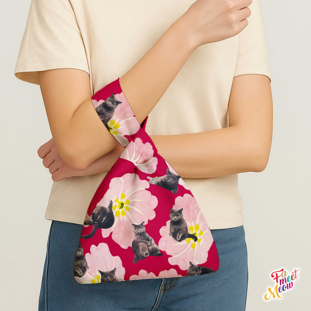 Knot Bag - British Shorthair (Magenta)