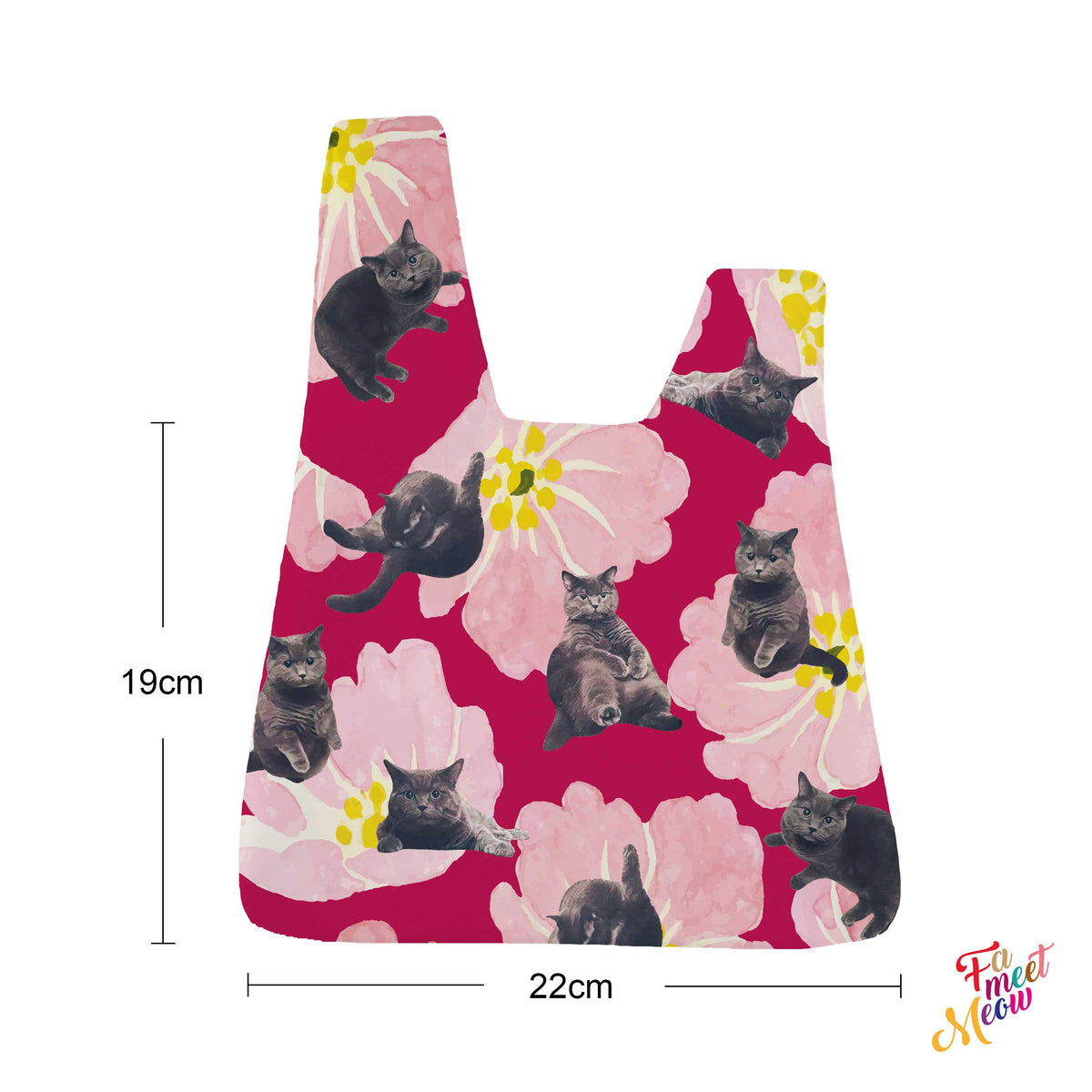 Knot Bag - British Shorthair (Magenta)