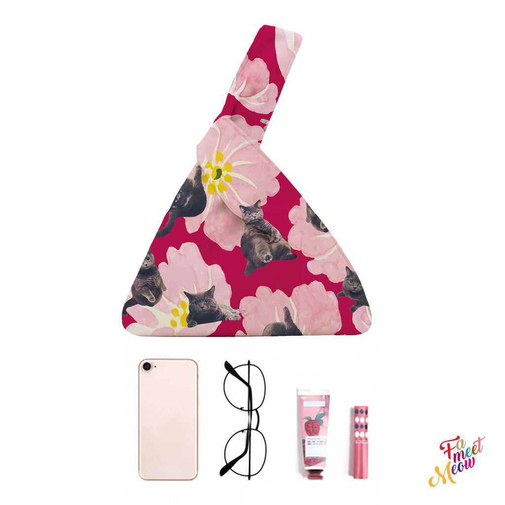 Knot Bag - British Shorthair (Magenta)