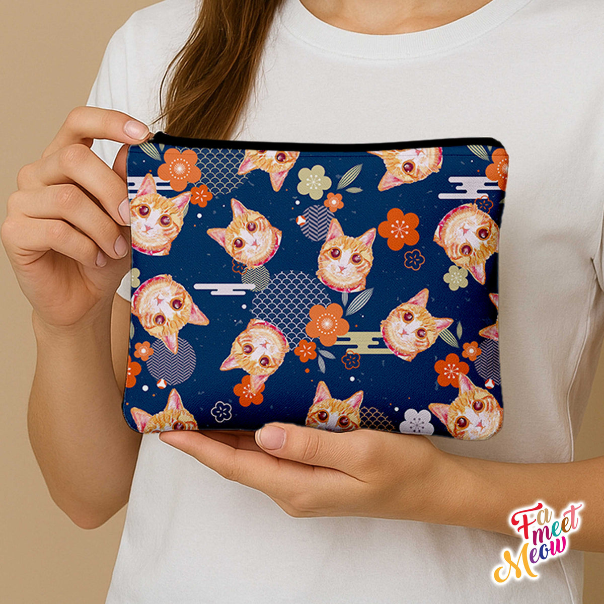 Medium Coin Pouch - Hamamatsu (Salvia Blue)