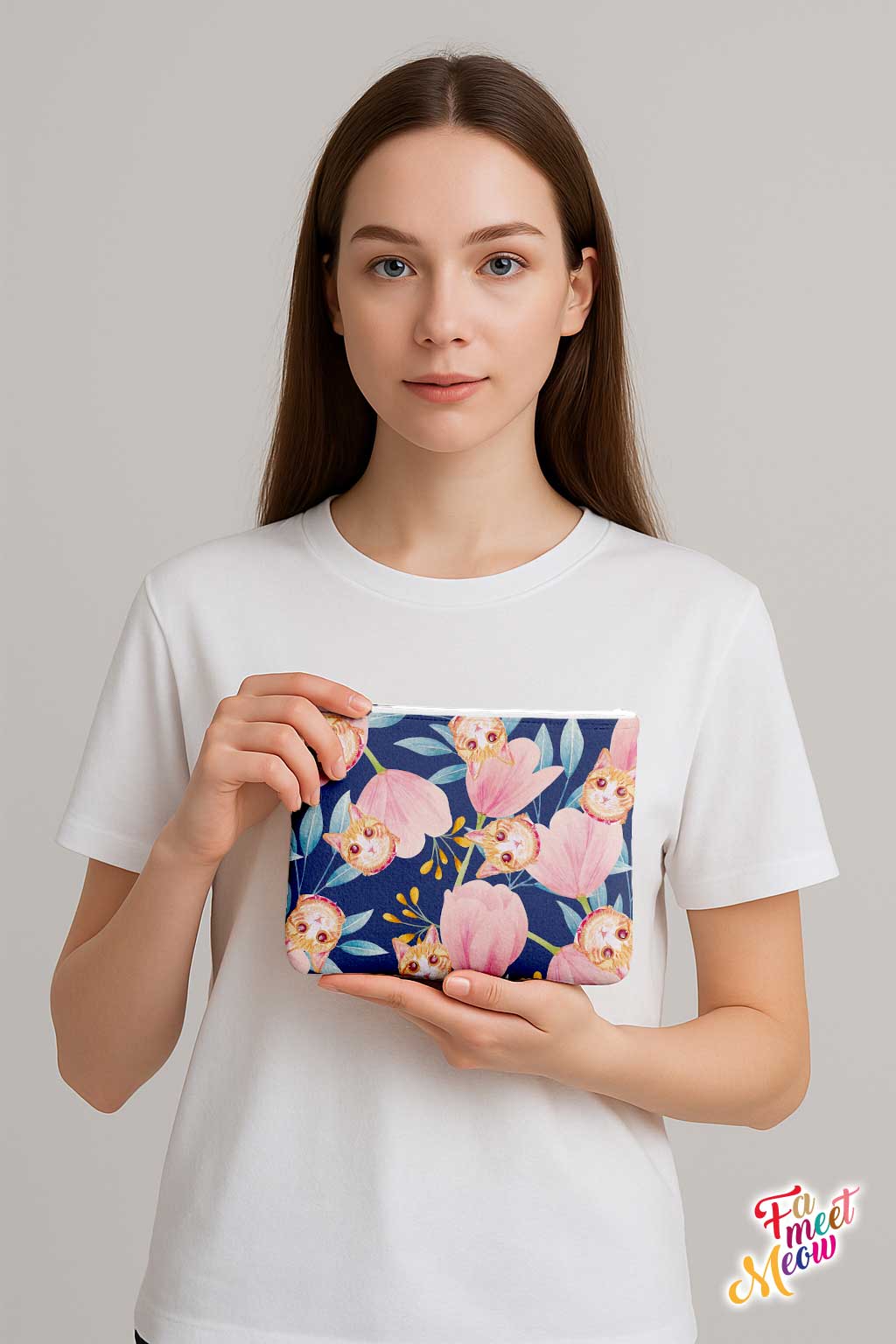 Medium Coin Pouch - Tulips