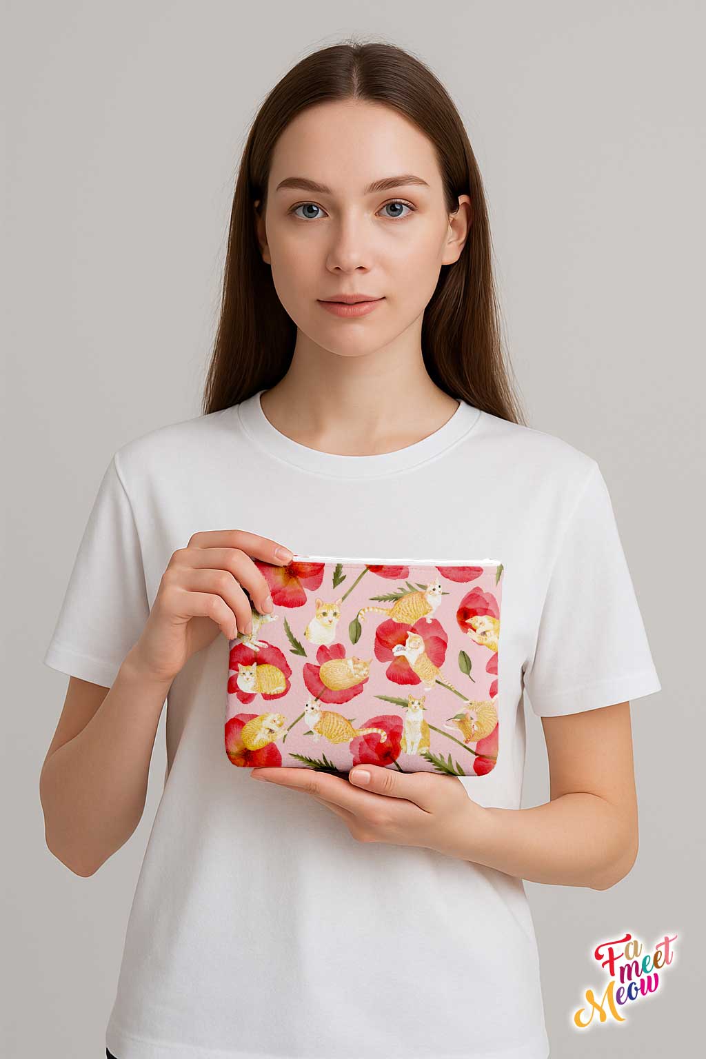 Medium Coin Pouch - Red Poppy