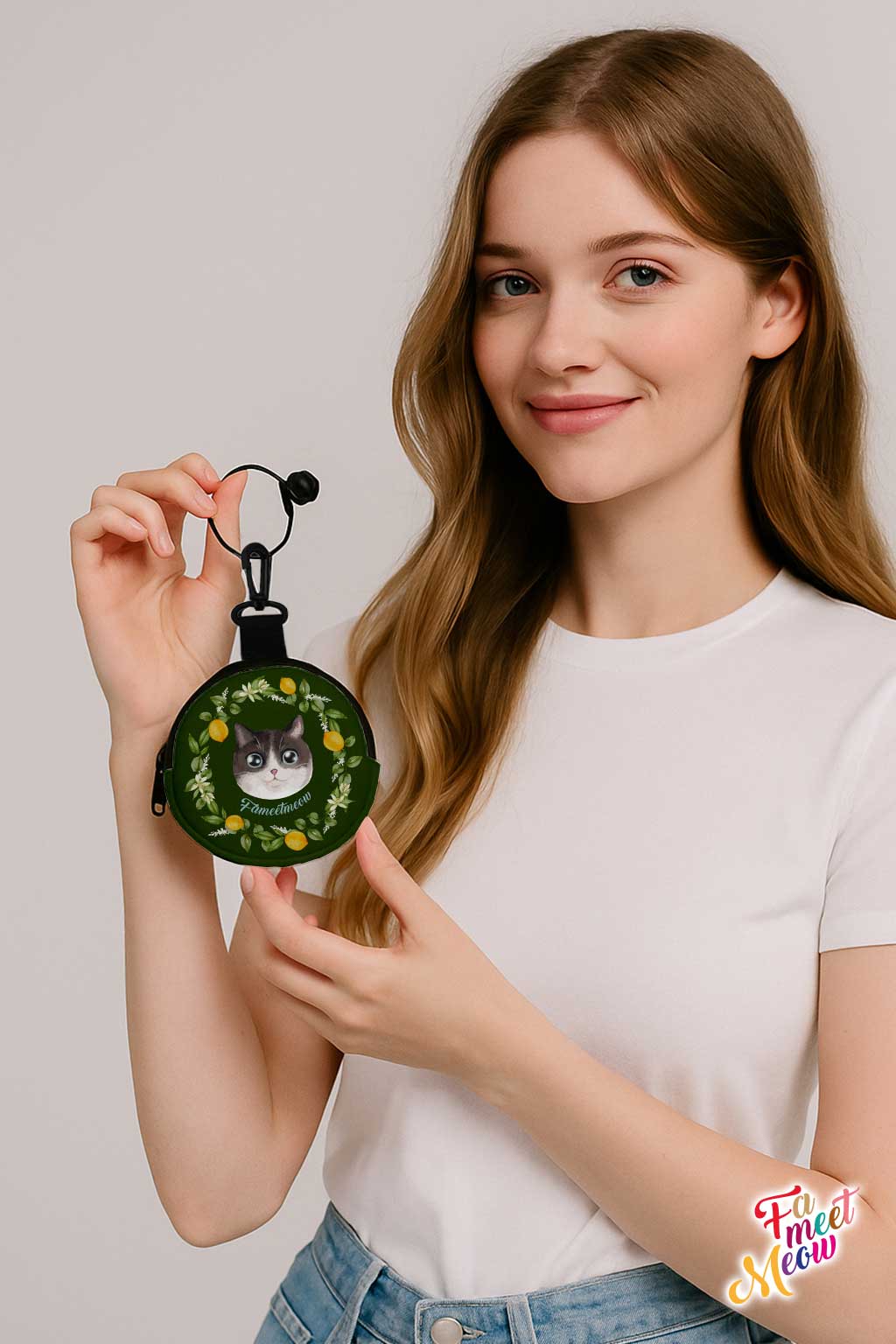 Round Coin Purse - Lemon