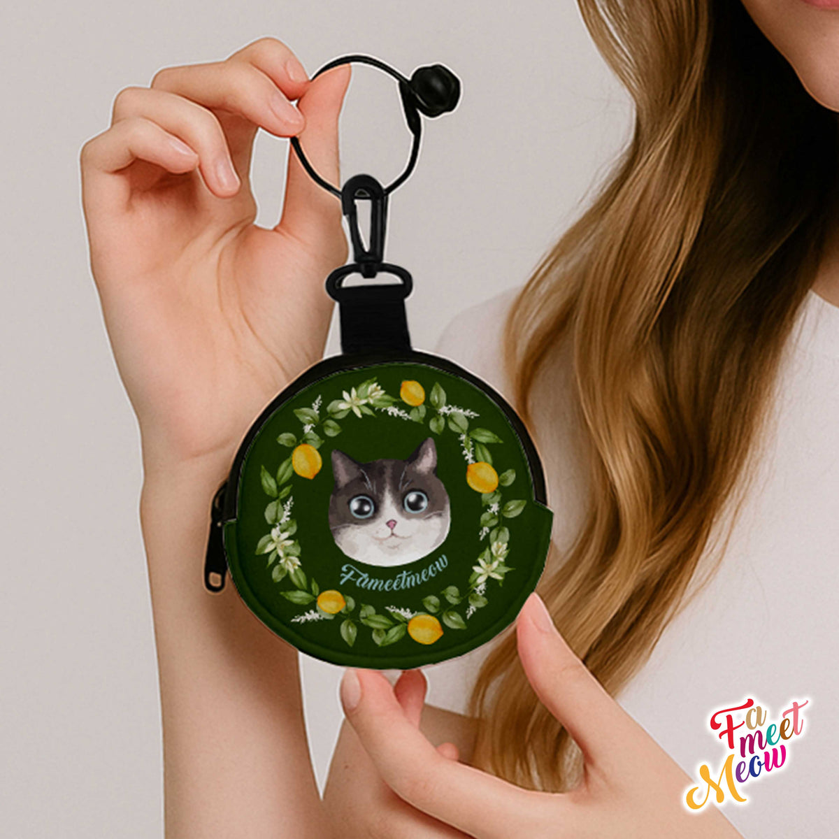 Round Coin Purse - Lemon