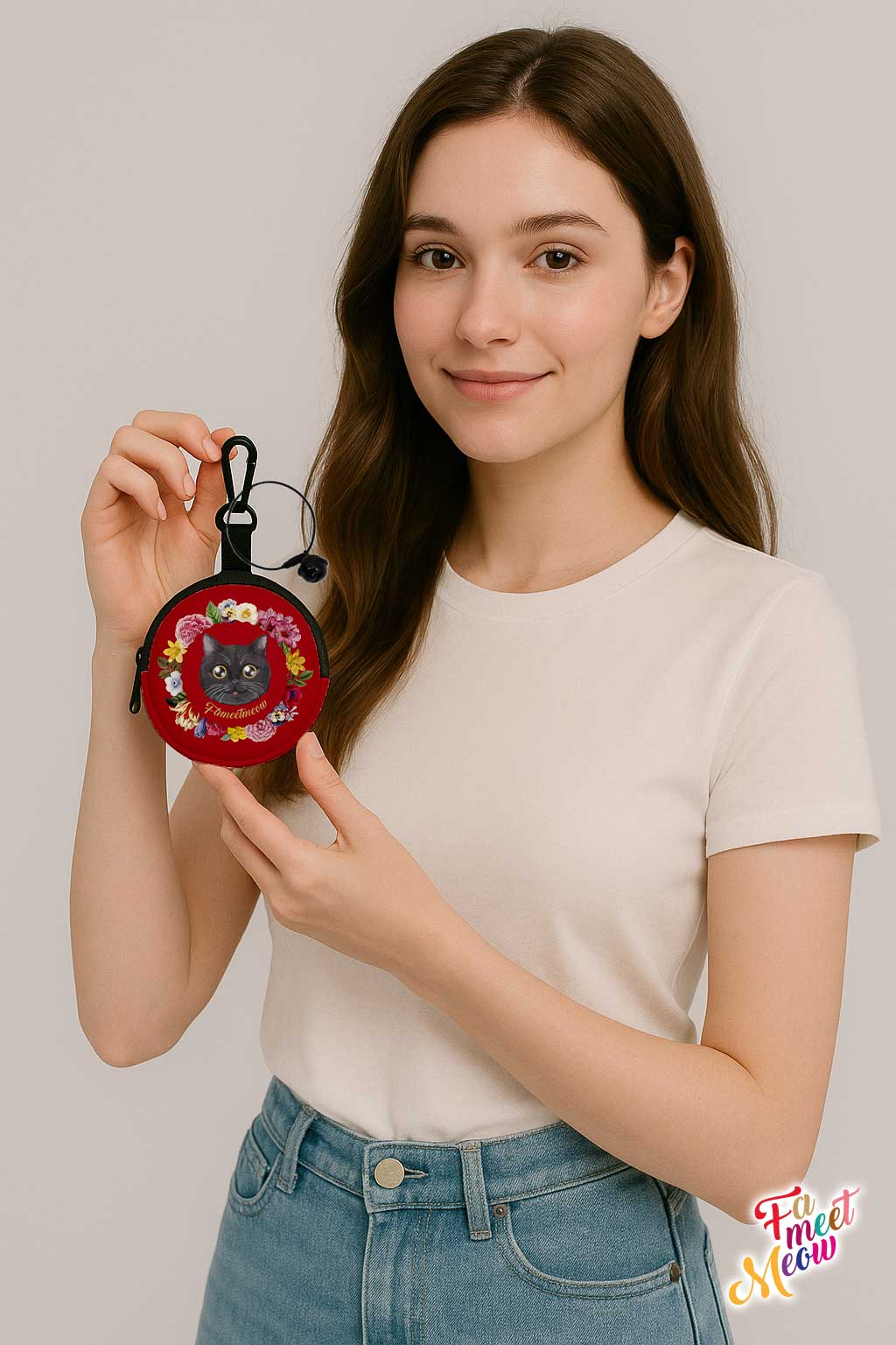 Round Coin Purse - Botanical