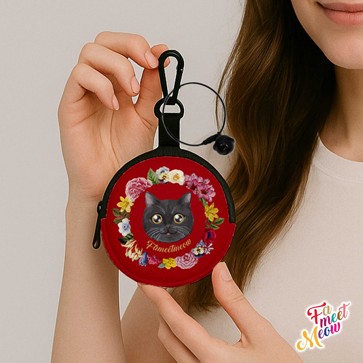 Round Coin Purse - Botanical