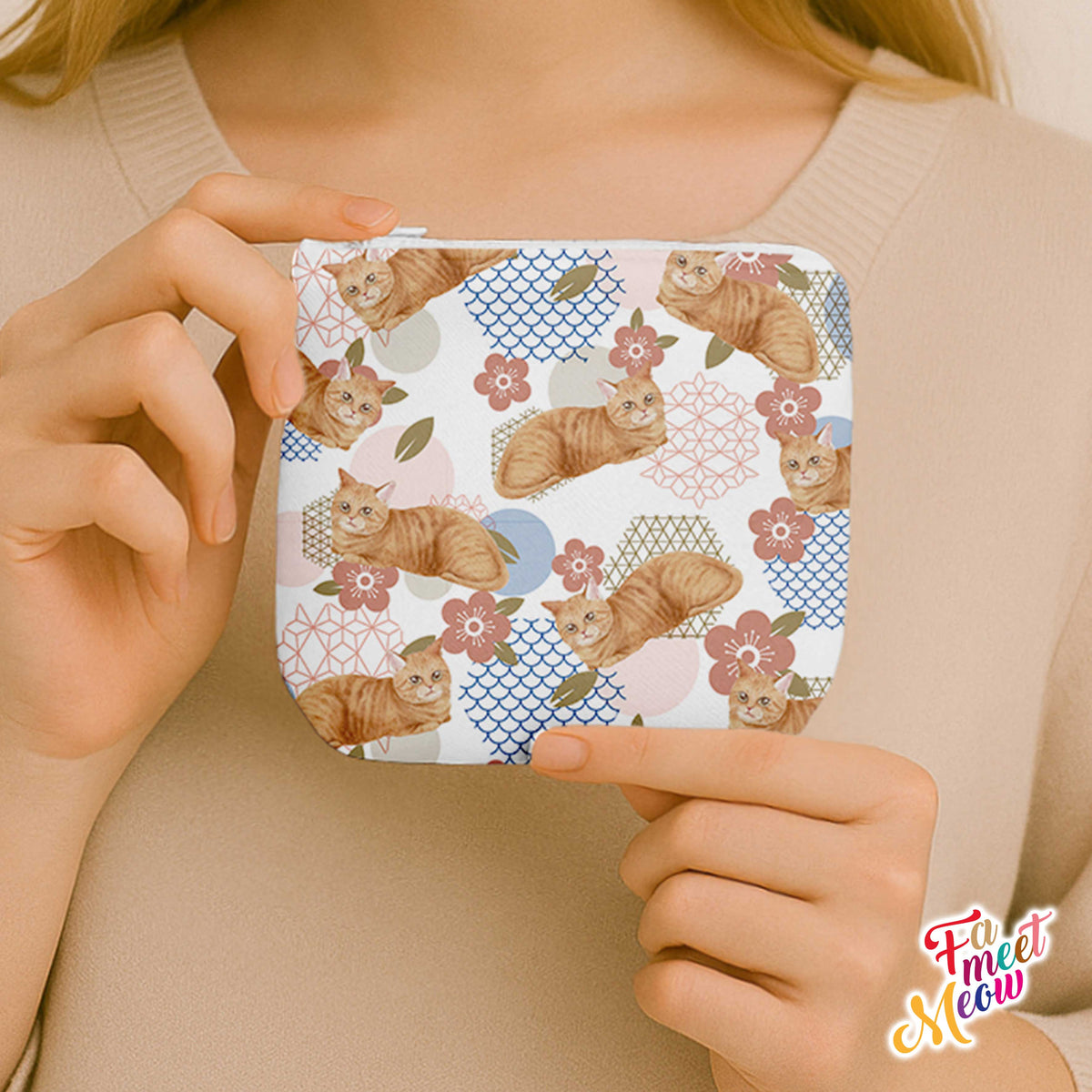 Small Coin Pouch - Hamamatsu (White)