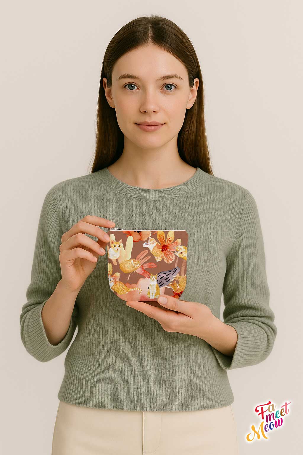 Small Coin Pouch - Daisy in the sunset
