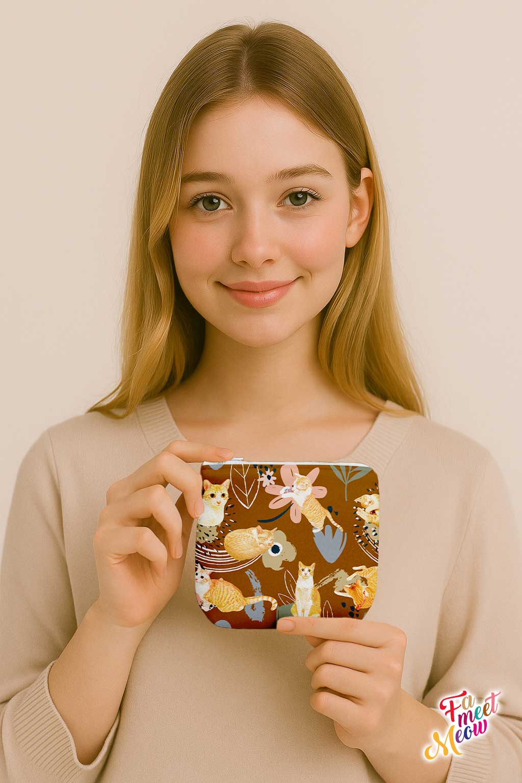 Small Coin Pouch - Allium (Khaki)