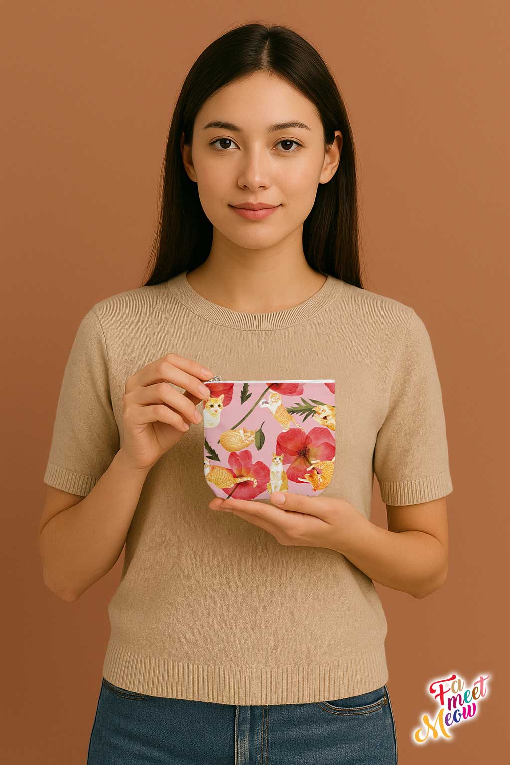 Small Coin Pouch - Red Poppy