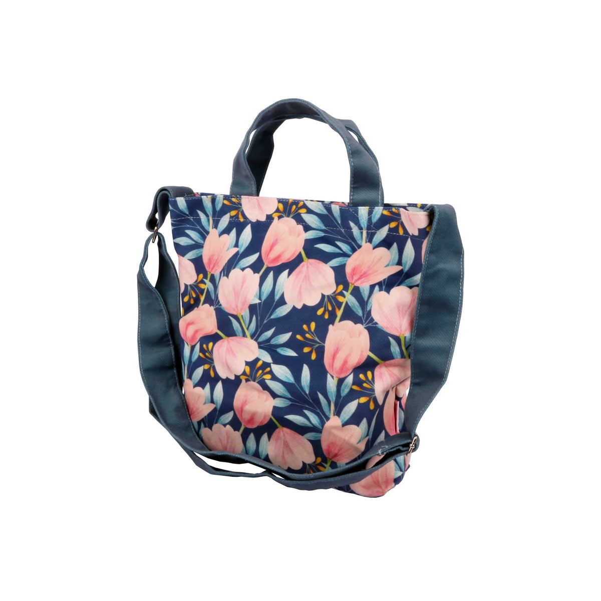 Cross-body Tote Bag - Tulips