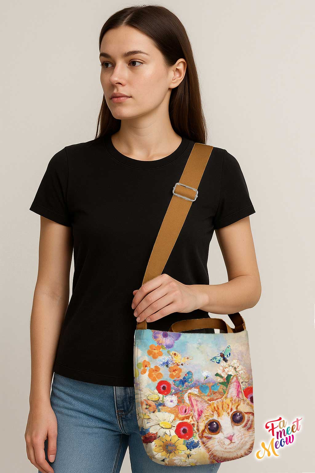 Cross-body Tote Bag - Paint