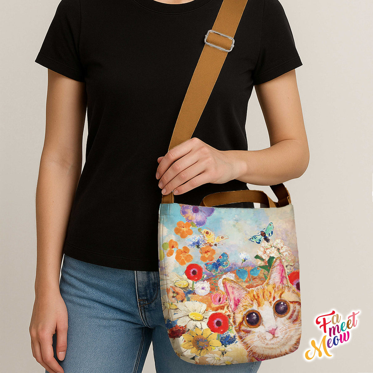 Cross-body Tote Bag - Paint