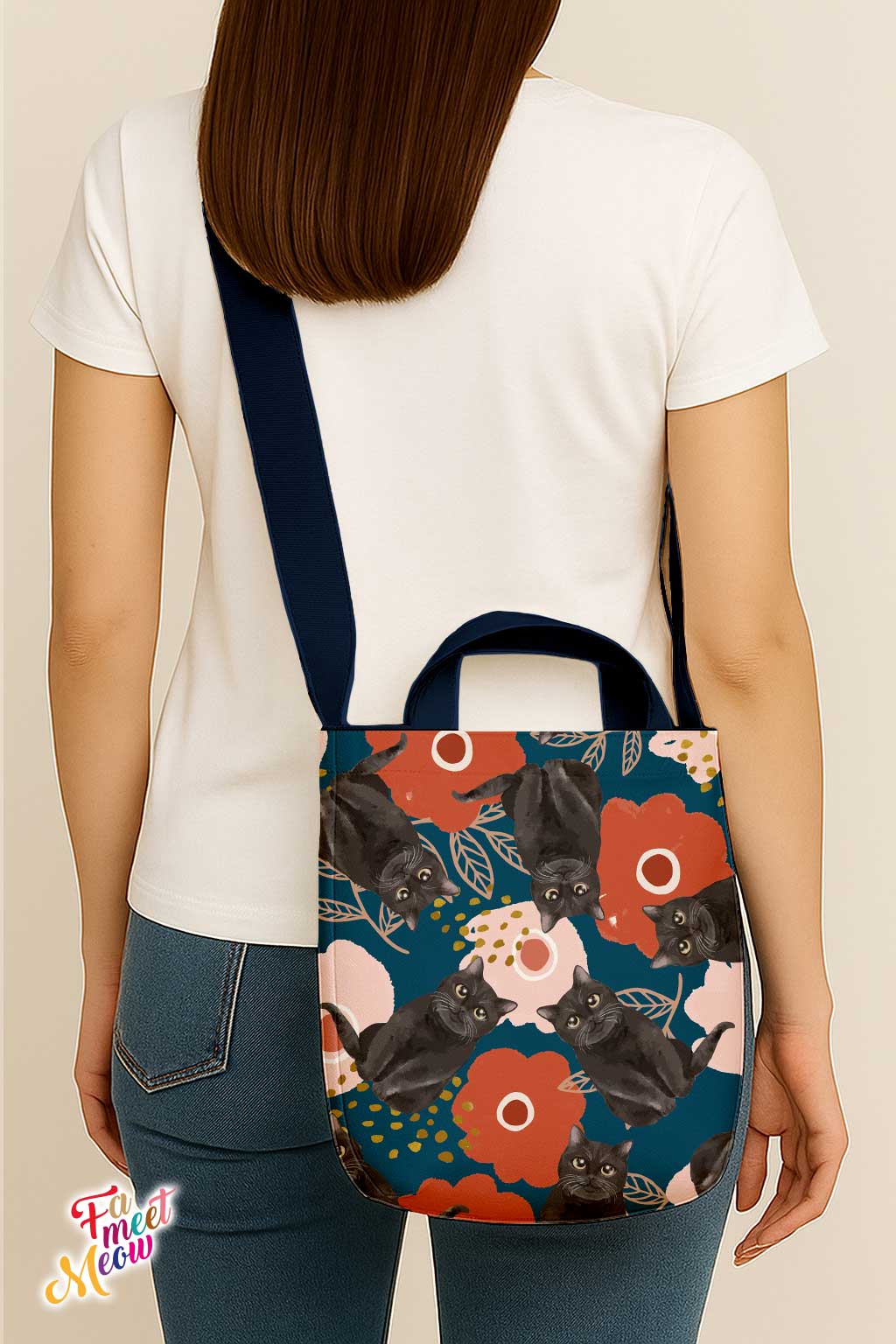 Cross-body Tote Bag - Bunga Raya