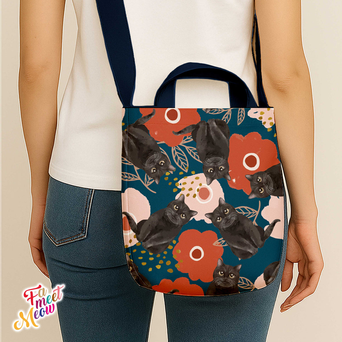 Cross-body Tote Bag - Bunga Raya