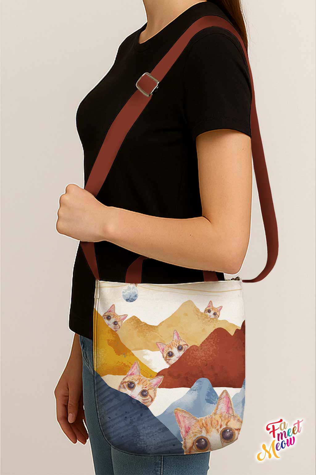 Cross-body Tote Bag - Hide and Seek