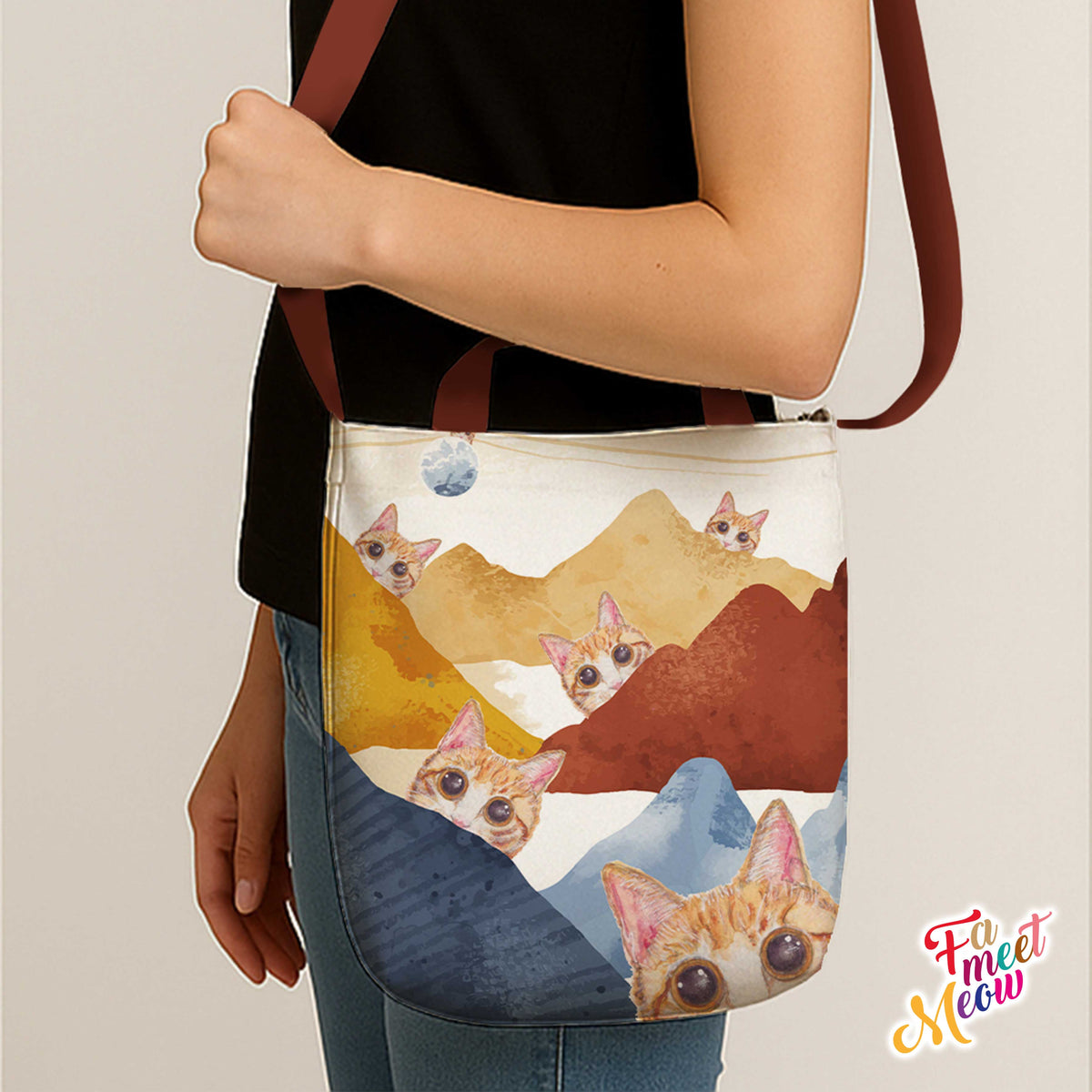 Cross-body Tote Bag - Hide and Seek