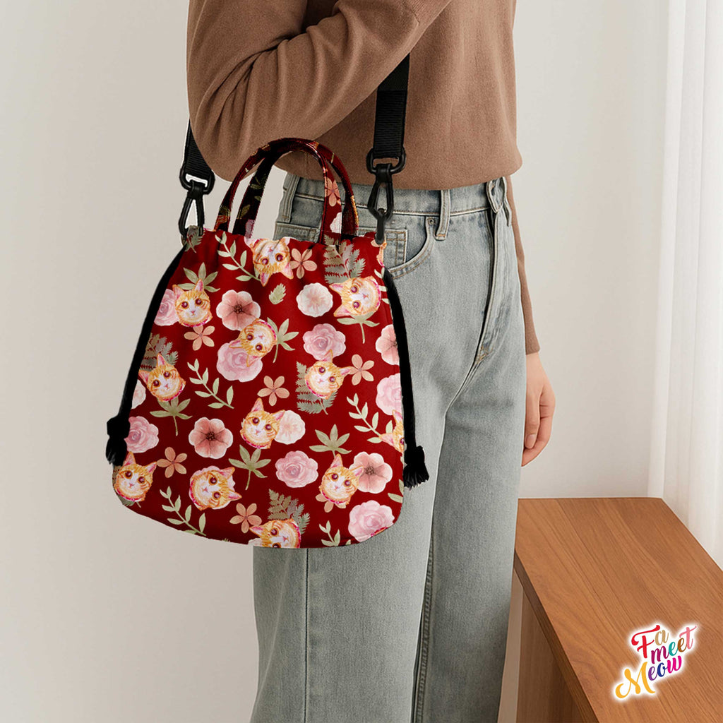 Drawstring Bucket Bag - Autumn