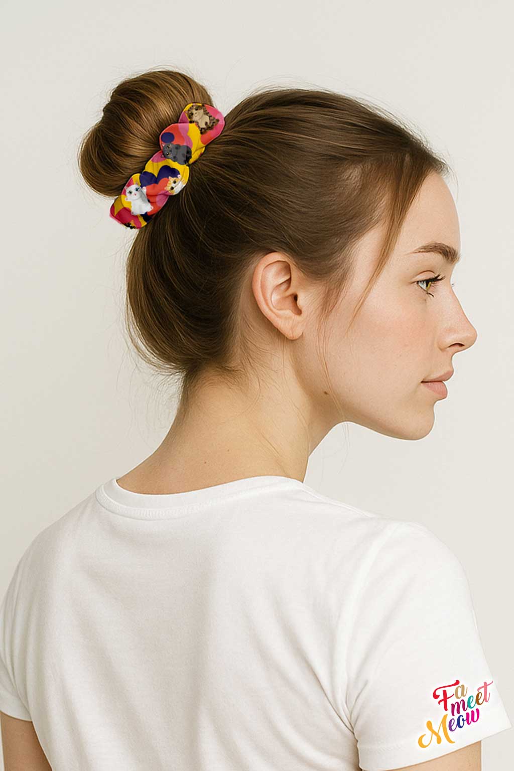 Hair Scrunchie - Cat of the day