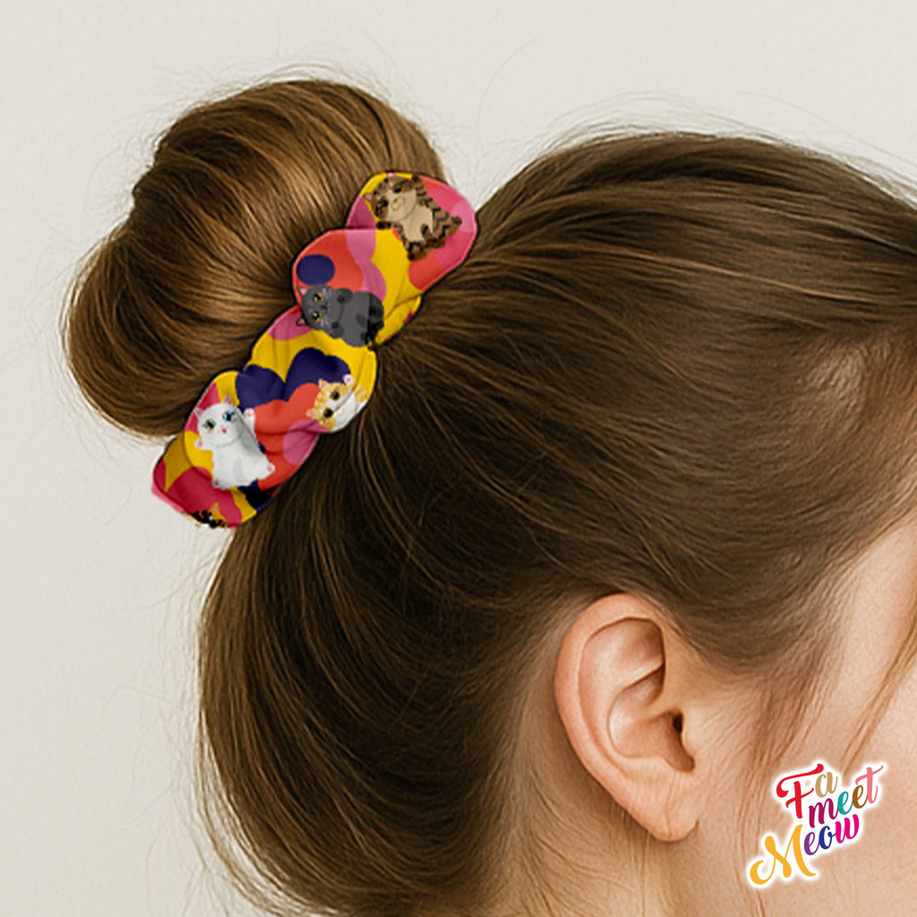 Hair Scrunchie - Cat of the day