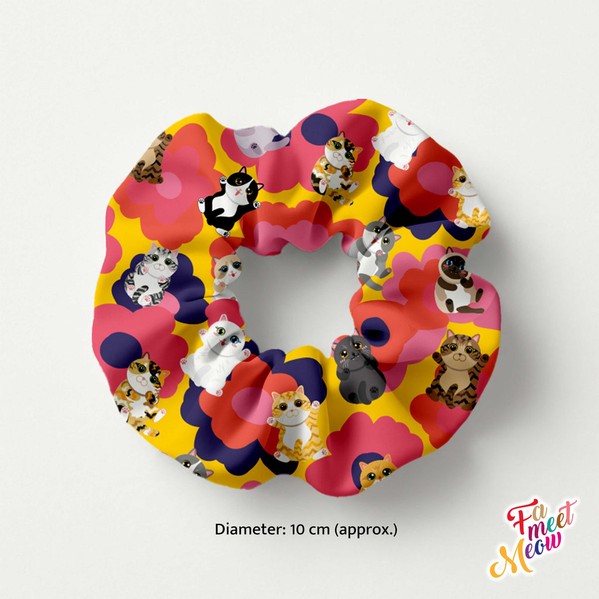 Hair Scrunchie - Cat of the day