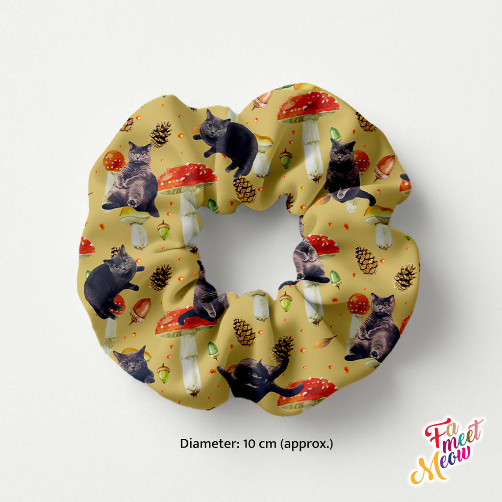 Hair Scrunchie - Mushroom