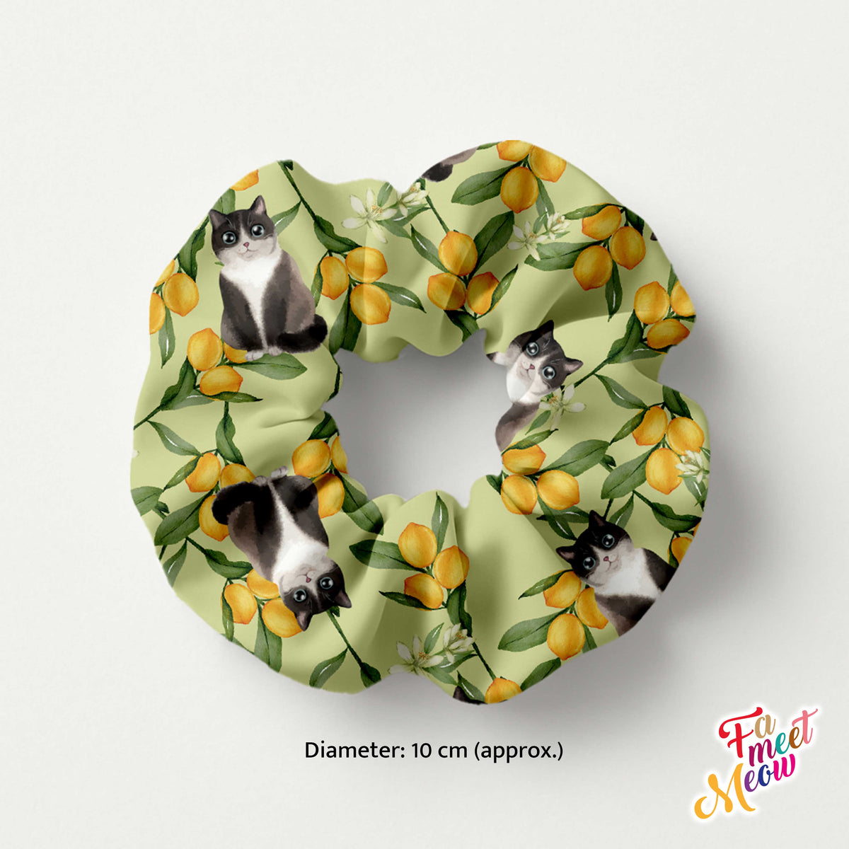Hair Scrunchie - Lemon