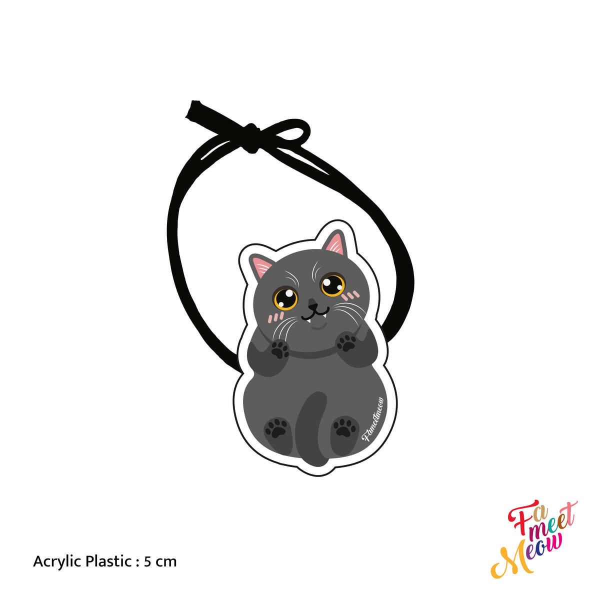 Hair Tie - Blue British Shorthair