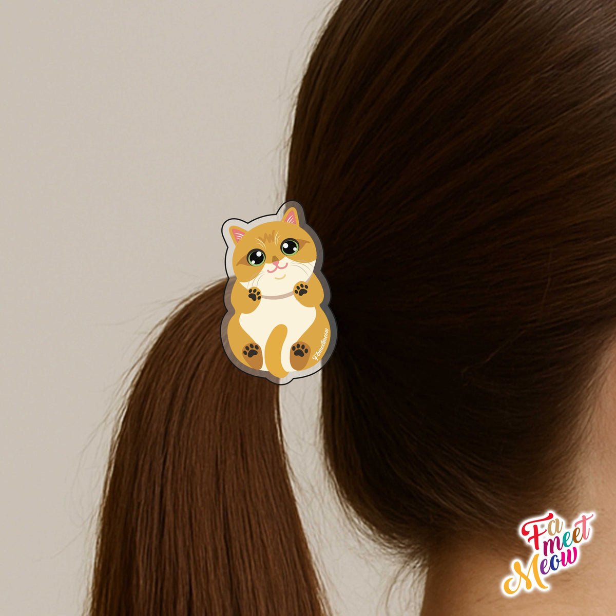 Hair Tie - Golden British Shorthair