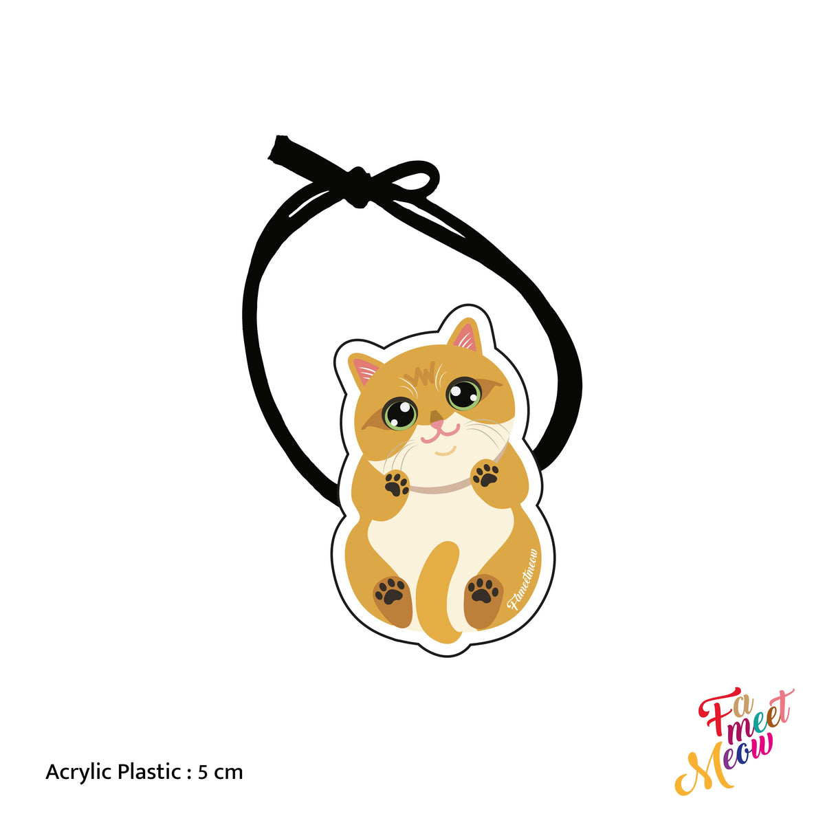 Hair Tie - Golden British Shorthair