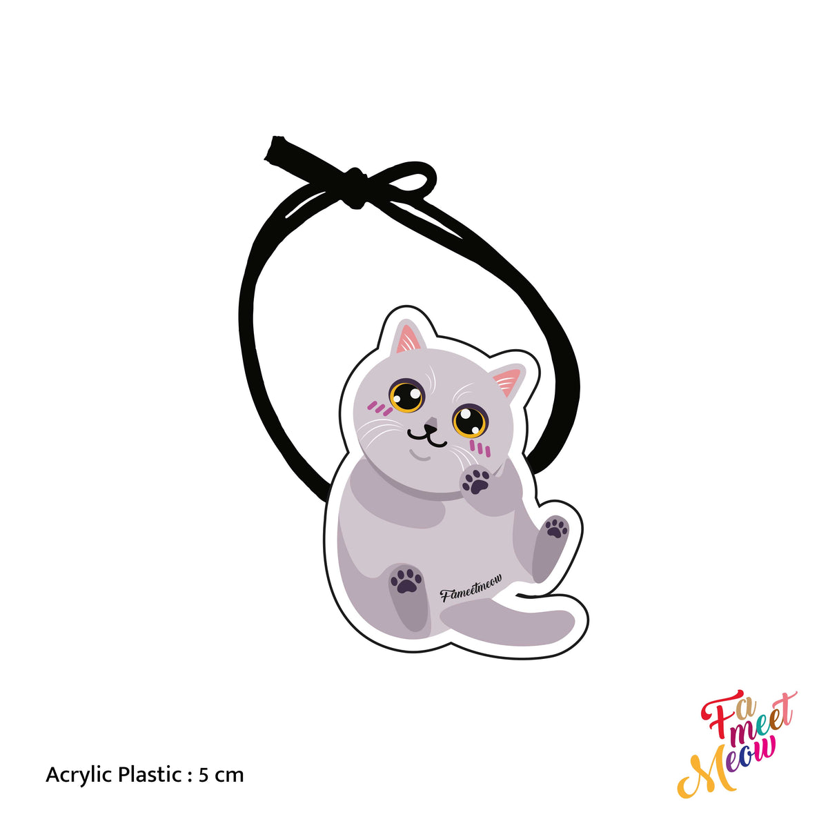 Hair Tie - Lilac British Shorthair
