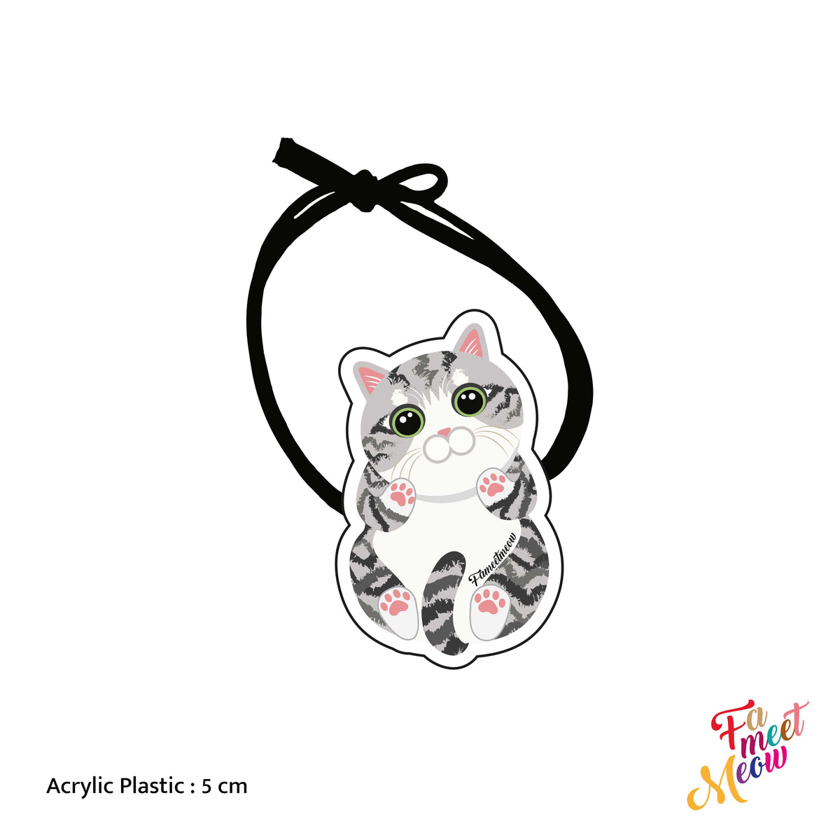 Hair Tie - Grey Tabby