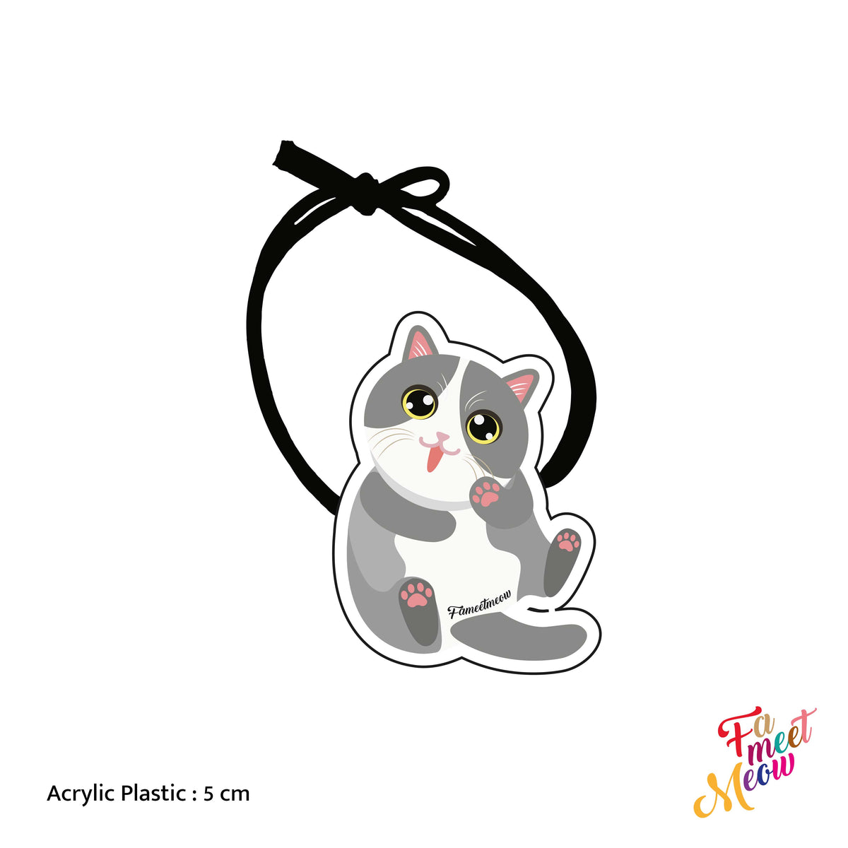 Hair Tie - Grey & White