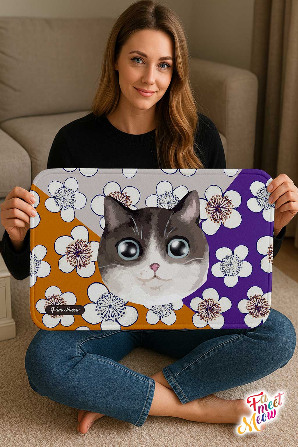 Indoor Door Mat - Plum Blossom