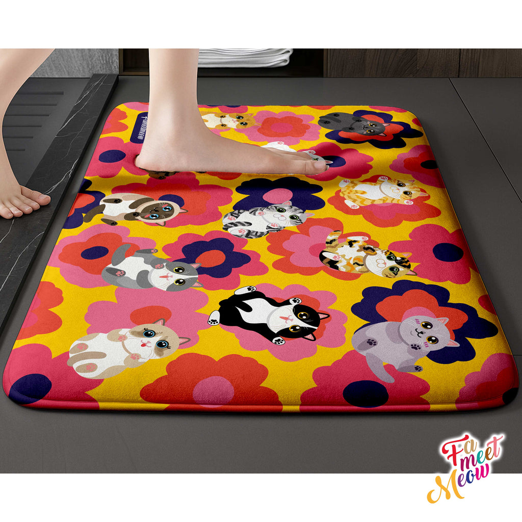 Indoor Door Mat - Cat of the day