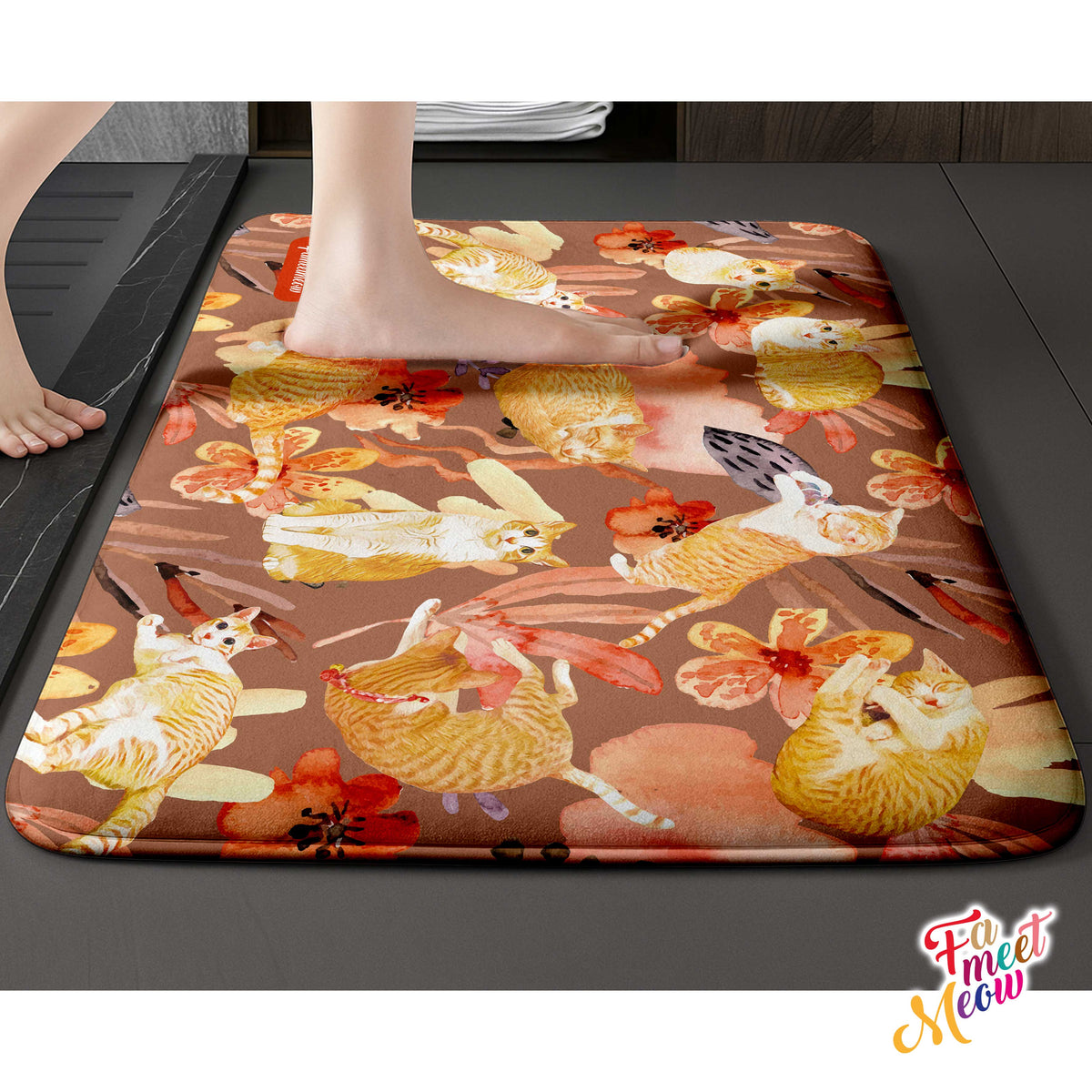 Indoor Door Mat - Daisy in the sunset