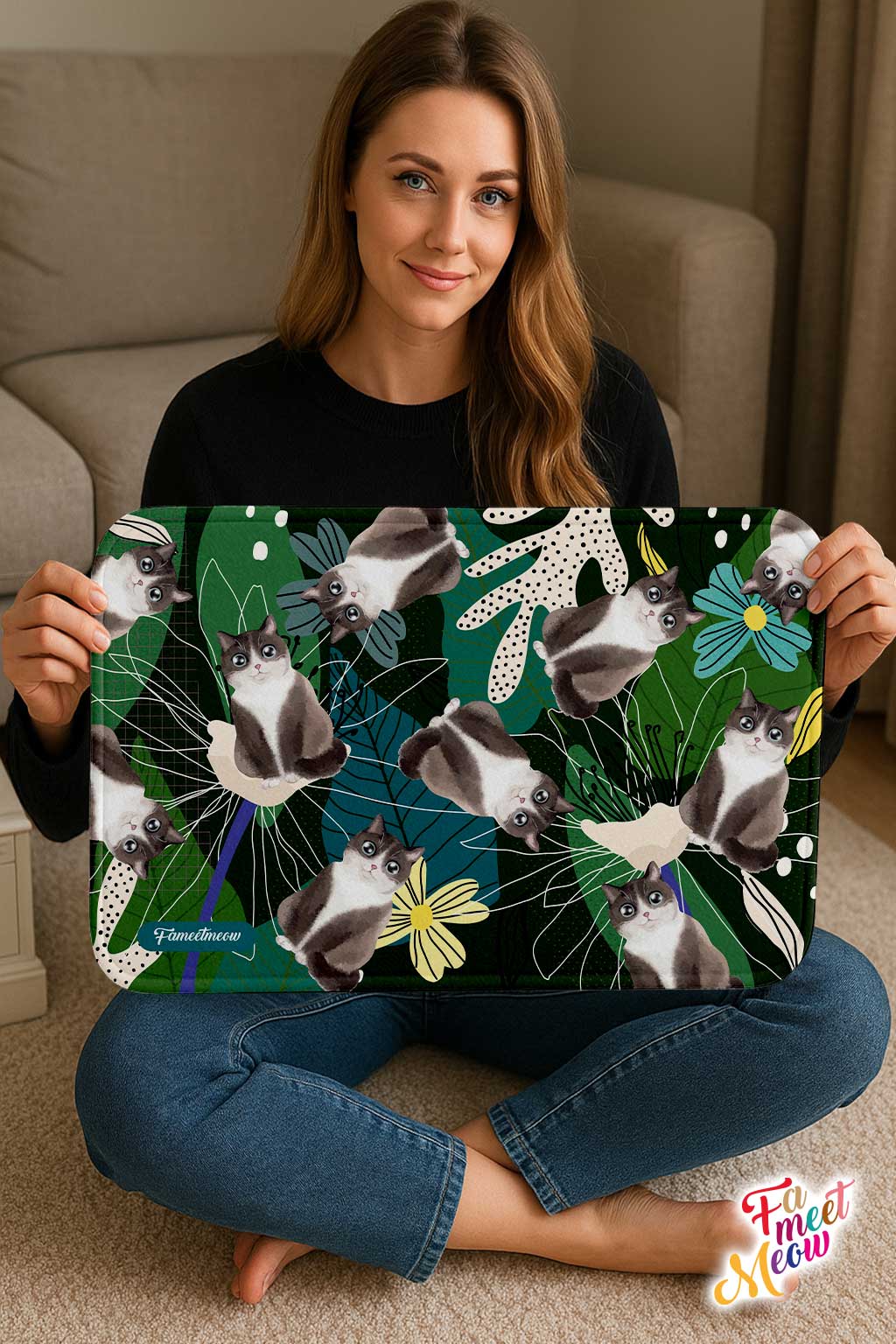 Indoor Door Mat - Lotus