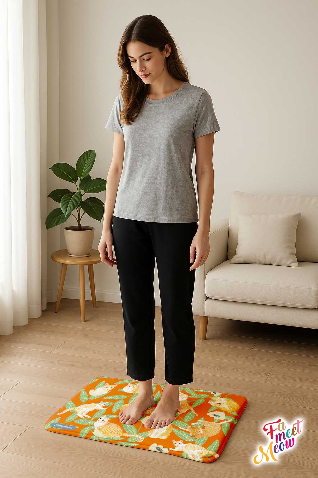 Indoor Door Mat - Bamboo Leaves