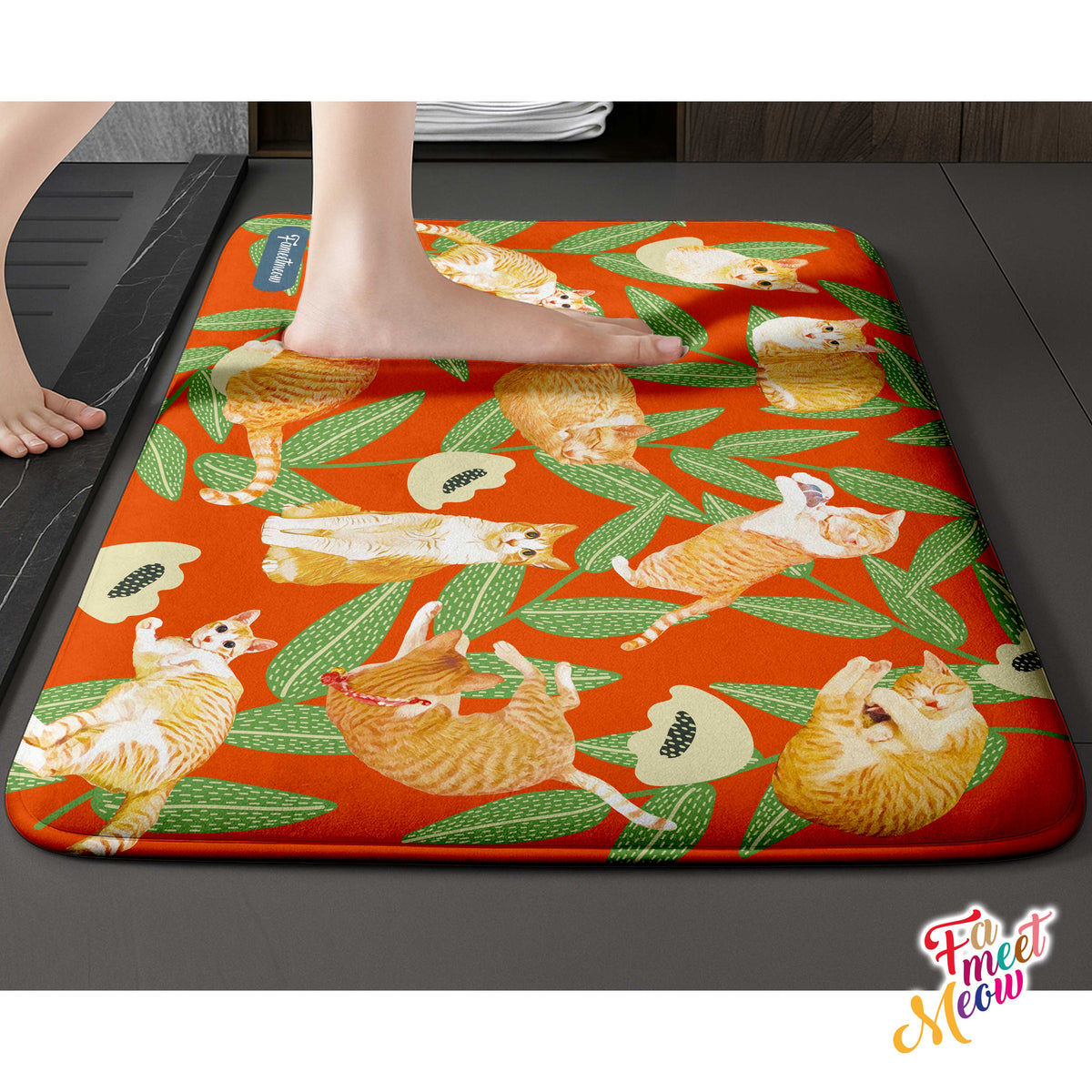 Indoor Door Mat - Bamboo Leaves